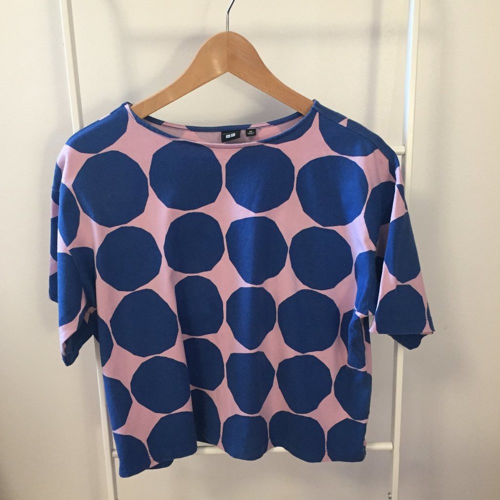 Marimekko for Uniqlo Printed Shirt - Pink and Purple, XS